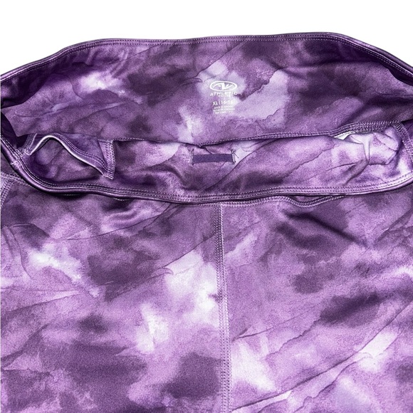 Athletic Works Purple Patterned Women's Athletic Shorts - Picture 4 of 4